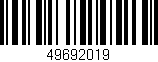 Código de barras (EAN, GTIN, SKU, ISBN): '49692019'