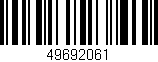 Código de barras (EAN, GTIN, SKU, ISBN): '49692061'