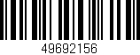 Código de barras (EAN, GTIN, SKU, ISBN): '49692156'