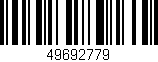 Código de barras (EAN, GTIN, SKU, ISBN): '49692779'