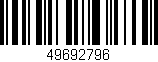 Código de barras (EAN, GTIN, SKU, ISBN): '49692796'