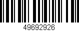 Código de barras (EAN, GTIN, SKU, ISBN): '49692926'