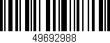 Código de barras (EAN, GTIN, SKU, ISBN): '49692988'
