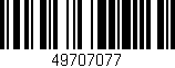 Código de barras (EAN, GTIN, SKU, ISBN): '49707077'