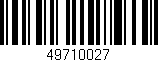 Código de barras (EAN, GTIN, SKU, ISBN): '49710027'