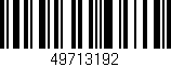 Código de barras (EAN, GTIN, SKU, ISBN): '49713192'