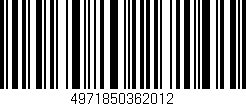 Código de barras (EAN, GTIN, SKU, ISBN): '4971850362012'