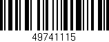 Código de barras (EAN, GTIN, SKU, ISBN): '49741115'