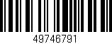 Código de barras (EAN, GTIN, SKU, ISBN): '49746791'