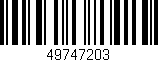 Código de barras (EAN, GTIN, SKU, ISBN): '49747203'