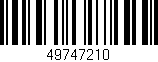 Código de barras (EAN, GTIN, SKU, ISBN): '49747210'