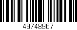 Código de barras (EAN, GTIN, SKU, ISBN): '49748967'