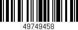 Código de barras (EAN, GTIN, SKU, ISBN): '49749458'