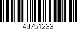 Código de barras (EAN, GTIN, SKU, ISBN): '49751233'