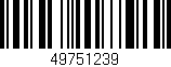 Código de barras (EAN, GTIN, SKU, ISBN): '49751239'