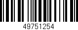 Código de barras (EAN, GTIN, SKU, ISBN): '49751254'