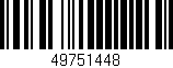 Código de barras (EAN, GTIN, SKU, ISBN): '49751448'