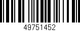 Código de barras (EAN, GTIN, SKU, ISBN): '49751452'