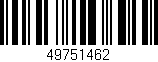 Código de barras (EAN, GTIN, SKU, ISBN): '49751462'