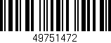 Código de barras (EAN, GTIN, SKU, ISBN): '49751472'
