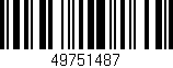 Código de barras (EAN, GTIN, SKU, ISBN): '49751487'