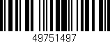 Código de barras (EAN, GTIN, SKU, ISBN): '49751497'