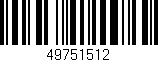 Código de barras (EAN, GTIN, SKU, ISBN): '49751512'