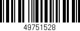 Código de barras (EAN, GTIN, SKU, ISBN): '49751528'