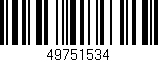 Código de barras (EAN, GTIN, SKU, ISBN): '49751534'