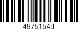 Código de barras (EAN, GTIN, SKU, ISBN): '49751540'