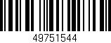 Código de barras (EAN, GTIN, SKU, ISBN): '49751544'
