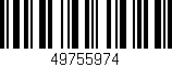 Código de barras (EAN, GTIN, SKU, ISBN): '49755974'
