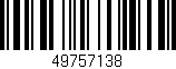 Código de barras (EAN, GTIN, SKU, ISBN): '49757138'
