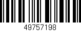 Código de barras (EAN, GTIN, SKU, ISBN): '49757198'