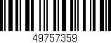 Código de barras (EAN, GTIN, SKU, ISBN): '49757359'