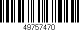 Código de barras (EAN, GTIN, SKU, ISBN): '49757470'