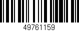 Código de barras (EAN, GTIN, SKU, ISBN): '49761159'