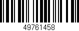 Código de barras (EAN, GTIN, SKU, ISBN): '49761458'