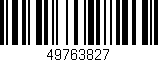 Código de barras (EAN, GTIN, SKU, ISBN): '49763827'