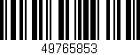 Código de barras (EAN, GTIN, SKU, ISBN): '49765853'