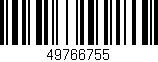 Código de barras (EAN, GTIN, SKU, ISBN): '49766755'