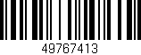 Código de barras (EAN, GTIN, SKU, ISBN): '49767413'