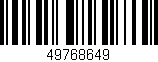 Código de barras (EAN, GTIN, SKU, ISBN): '49768649'