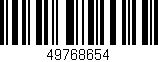 Código de barras (EAN, GTIN, SKU, ISBN): '49768654'