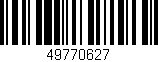 Código de barras (EAN, GTIN, SKU, ISBN): '49770627'