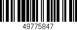 Código de barras (EAN, GTIN, SKU, ISBN): '49775847'