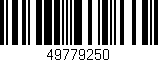 Código de barras (EAN, GTIN, SKU, ISBN): '49779250'