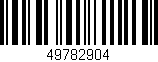 Código de barras (EAN, GTIN, SKU, ISBN): '49782904'