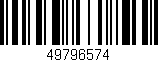 Código de barras (EAN, GTIN, SKU, ISBN): '49796574'