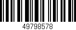 Código de barras (EAN, GTIN, SKU, ISBN): '49798578'